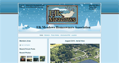 Desktop Screenshot of elkmeadowsha.com